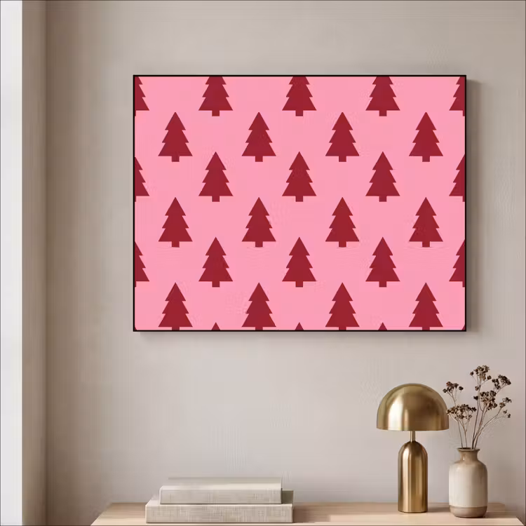Art Frame - Kerstboom - Rood - Roze — 5