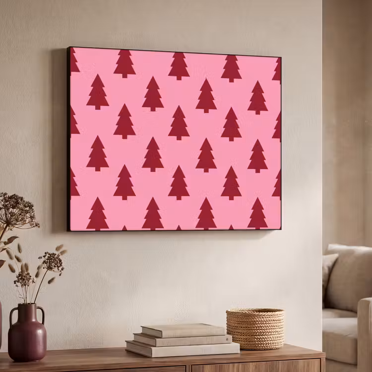 Art Frame - Kerstboom - Rood - Roze — 7