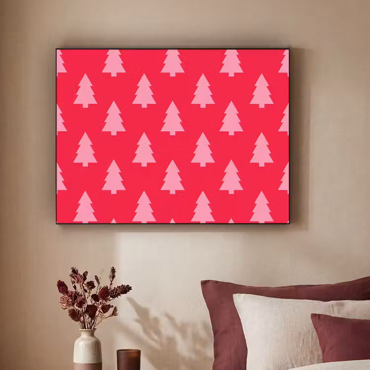 Art Frame - Kerstboom - Roze - Rood — 3