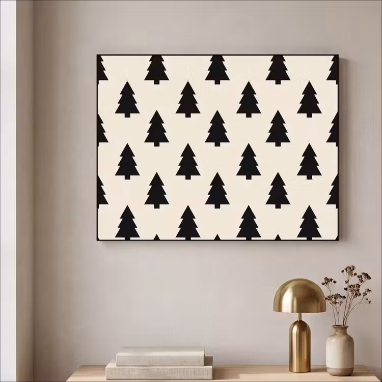 Art Frame - Kerstboom - Wit - Zwart — 5