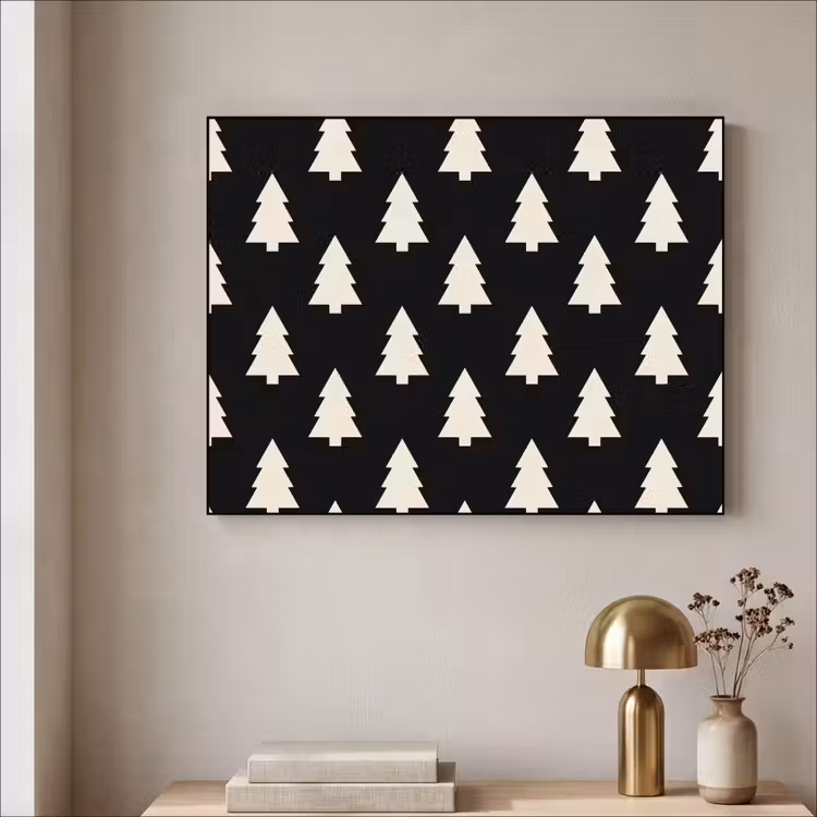 Art Frame - Kerstboom - Zwart - Wit — 5