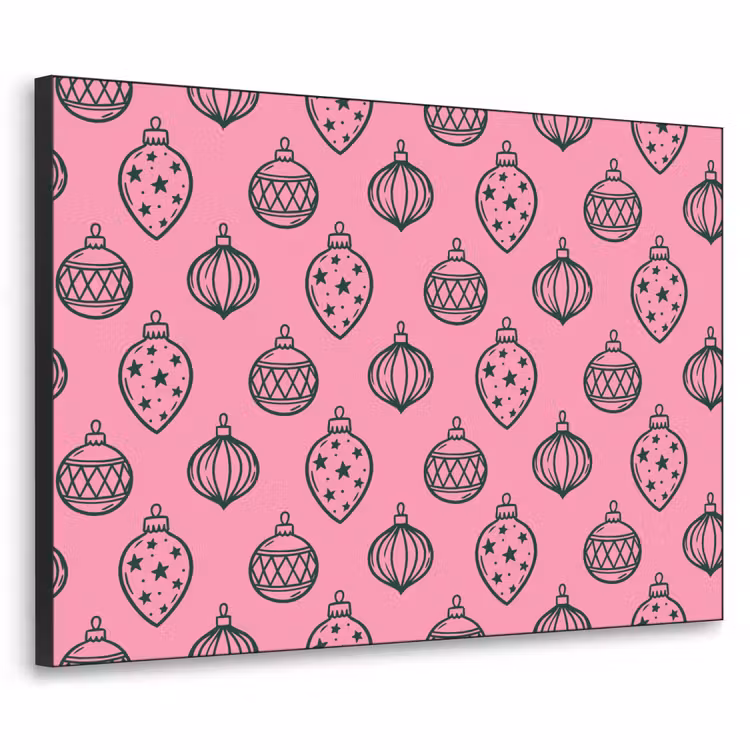 Art Frame - Kerstbal - Groen - Roze — 1