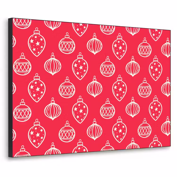 Art Frame - Kerstbal - Rood - Wit — 1