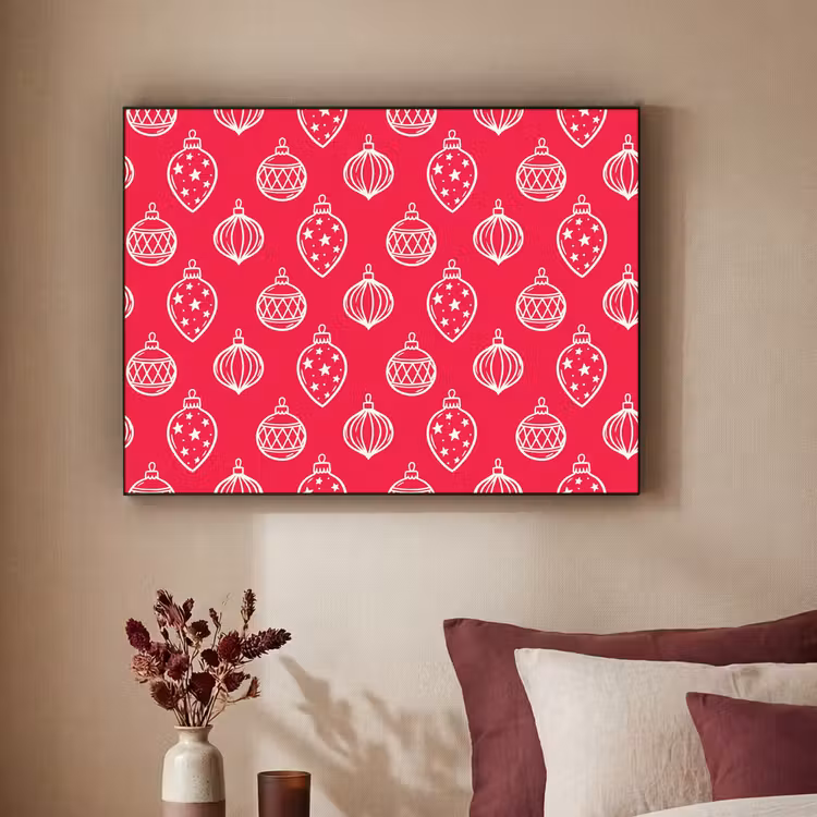 Art Frame - Kerstbal - Rood - Wit — 3