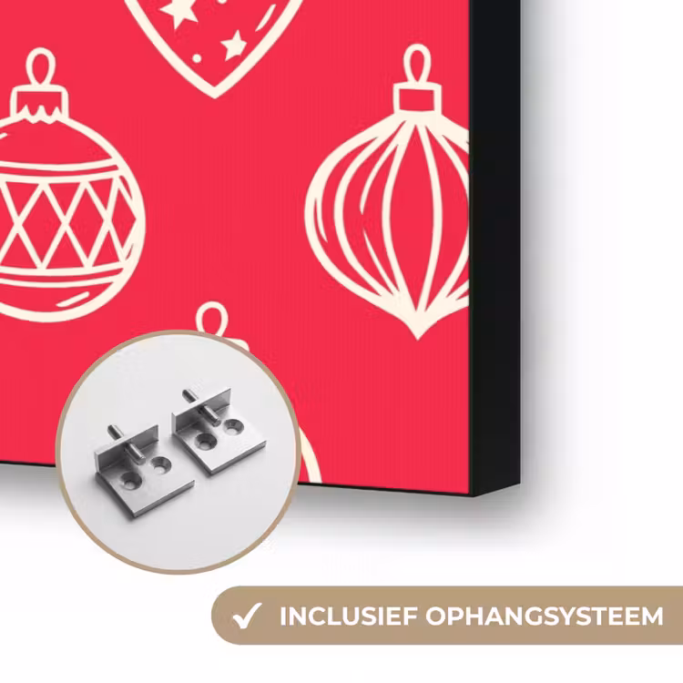 Art Frame - Kerstbal - Rood - Wit — 6