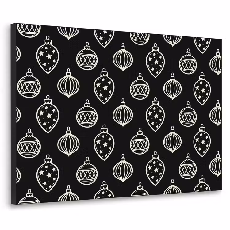 Art Frame - Kerstbal - Wit - Zwart — 1