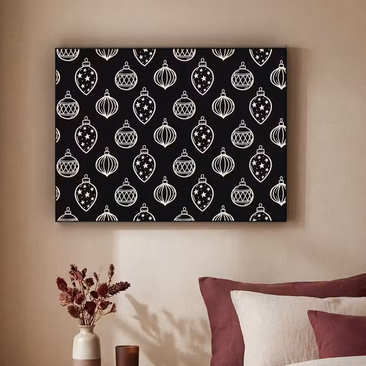 Art Frame - Kerstbal - Wit - Zwart — 3