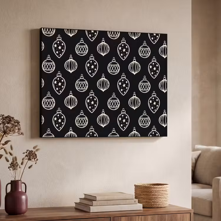 Art Frame - Kerstbal - Wit - Zwart — 7