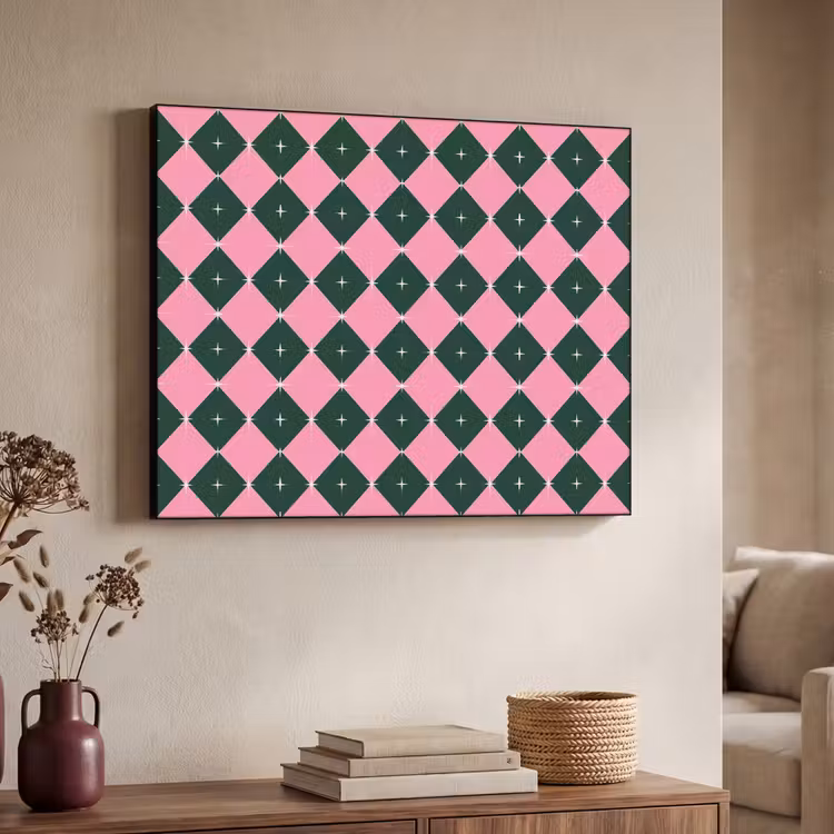 Art Frame - Kerst - Roze - Groen - Ster — 7