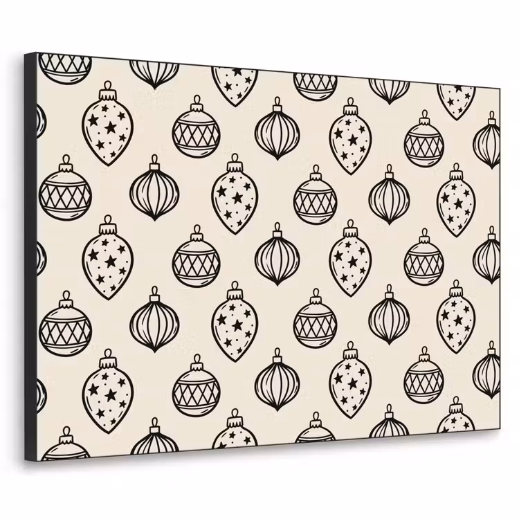 Art Frame - Kerstbal - Zwart - Wit — 1