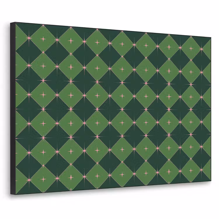 Art Frame - Ster - Groen - Roze - Kerst — 1