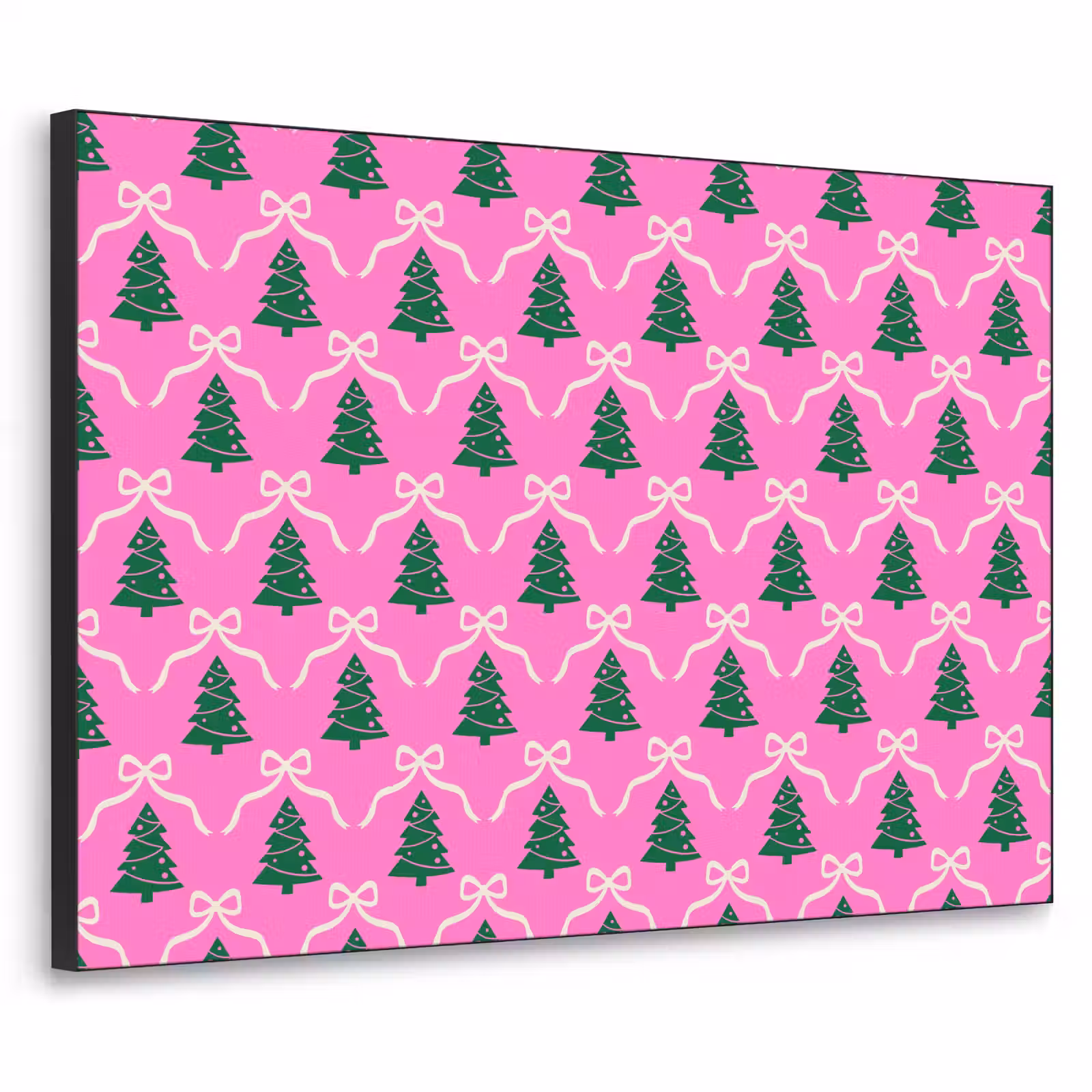 Art Frame - Kerst - Roze - Wit - Strik — 1