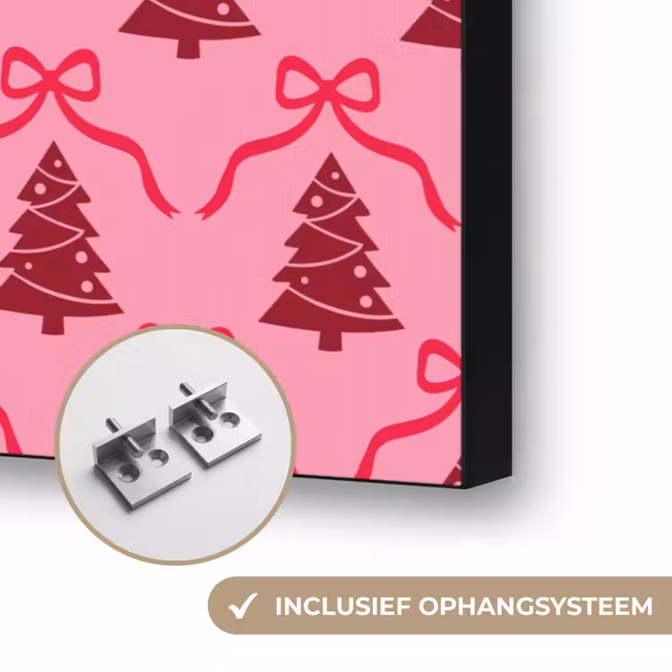 Art Frame - Kerst - Rood - Roze - Strik — 6