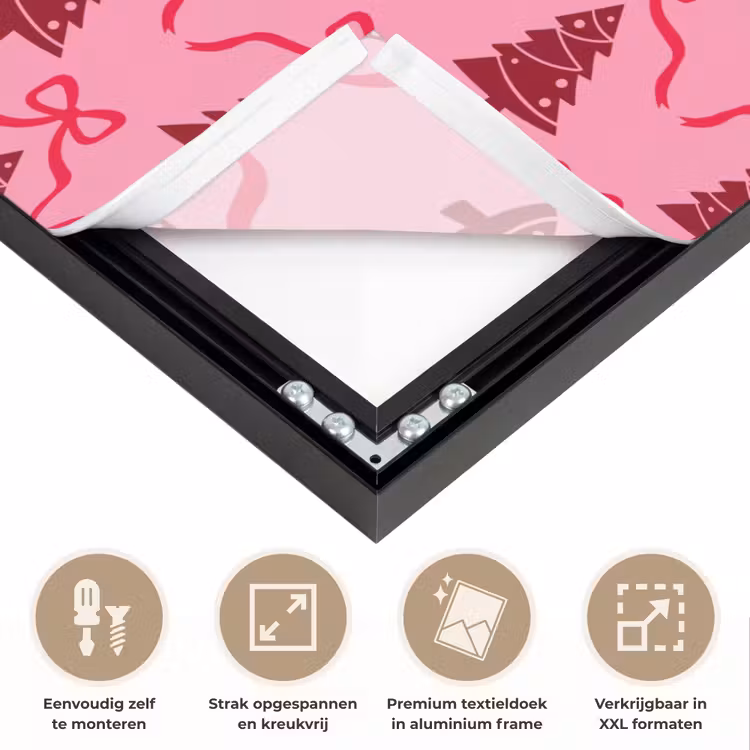 Art Frame - Kerst - Rood - Roze - Strik — 8