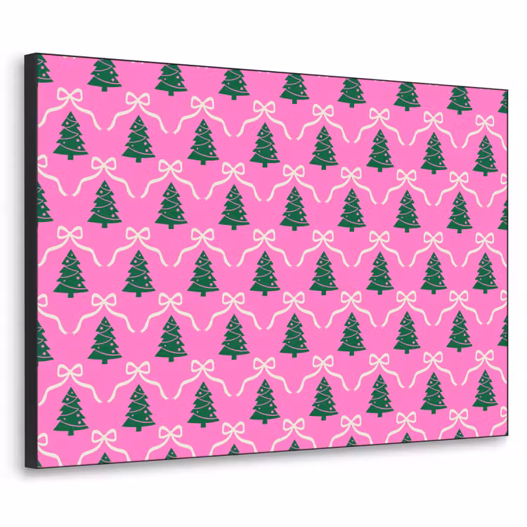 Art Frame - Kerst - Roze - Wit - Strik — 1