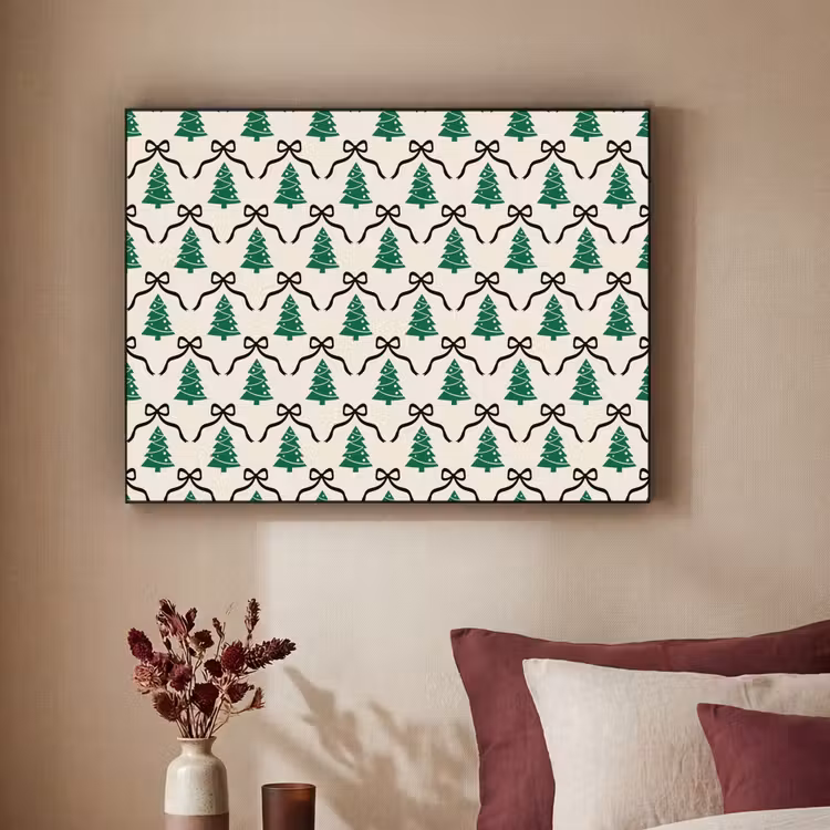 Art Frame - Kerst - Wit - Zwart - Strik — 3