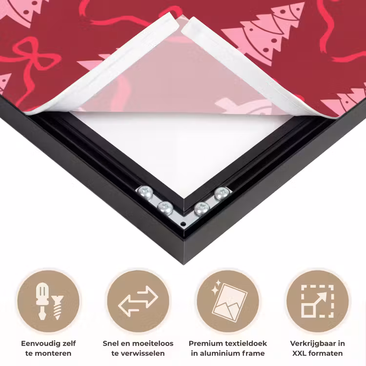 Art Frame - Strik - Rood - Roze - Kerst — 4