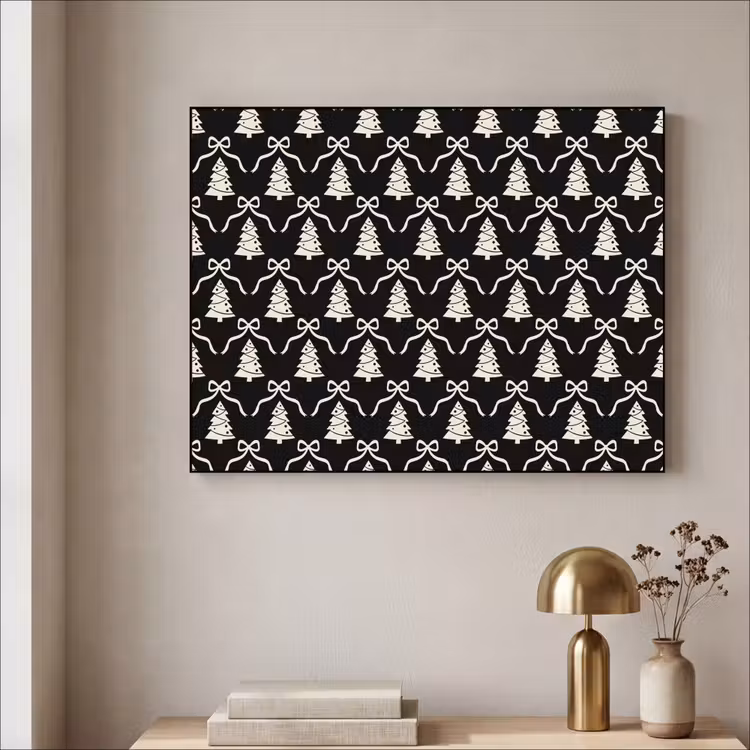 Art Frame - Strik - Wit - Zwart - Kerst — 5