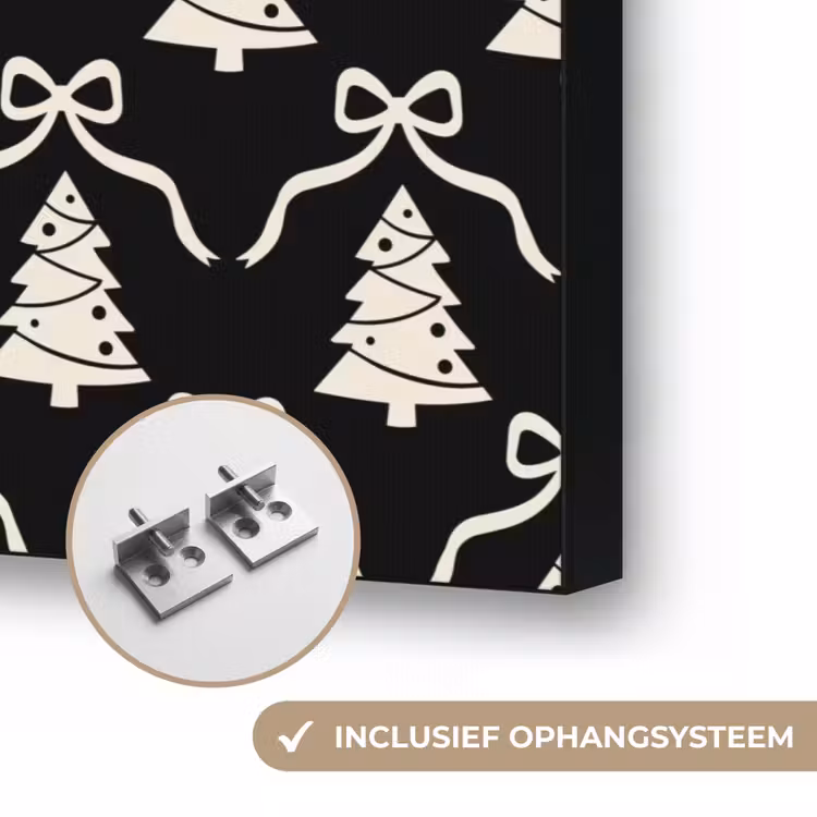 Art Frame - Strik - Wit - Zwart - Kerst — 6