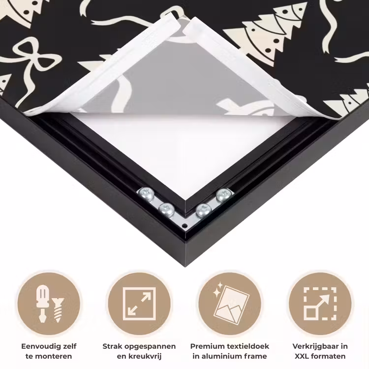 Art Frame - Strik - Wit - Zwart - Kerst — 8