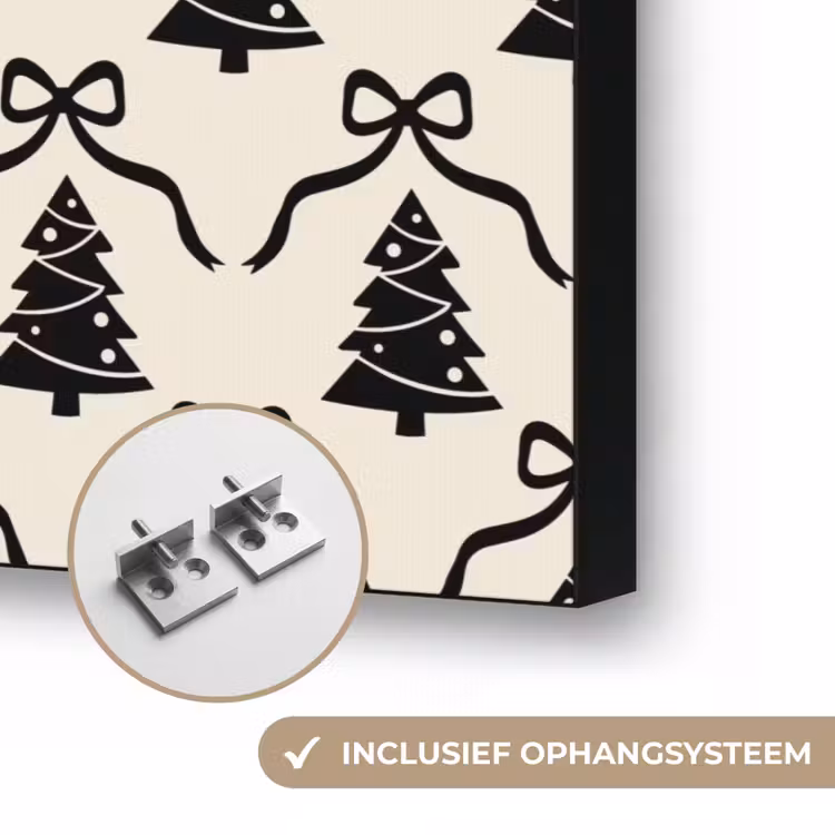 Art Frame - Strik - Zwart - Wit - Kerst — 6