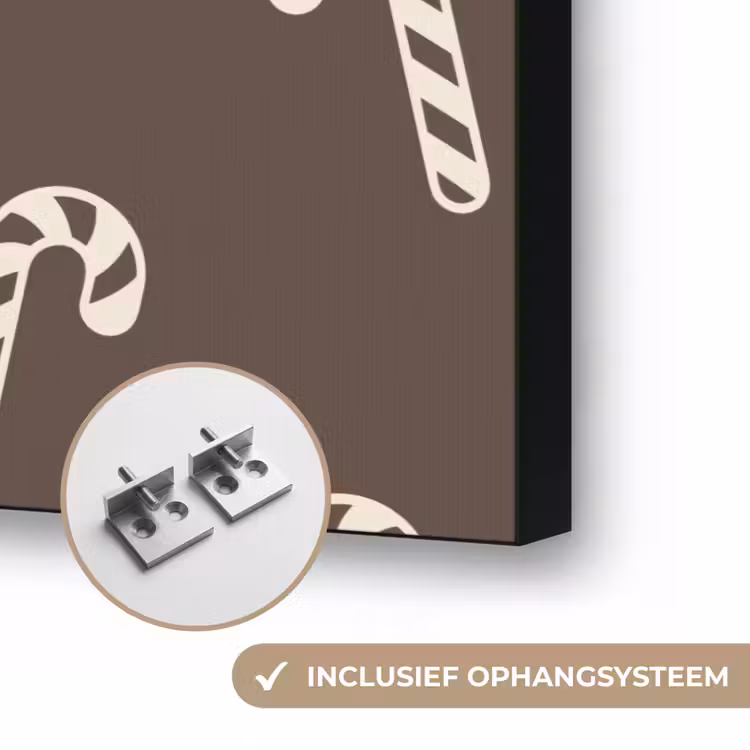 Art Frame - Kerst - Crème - Taupe - Zuurstok — 6