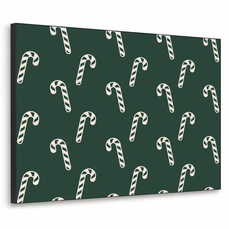 Art Frame - Kerst - Groen - Wit - Zuurstok — 1