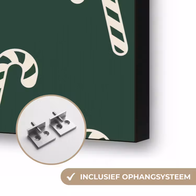Art Frame - Kerst - Groen - Wit - Zuurstok — 6