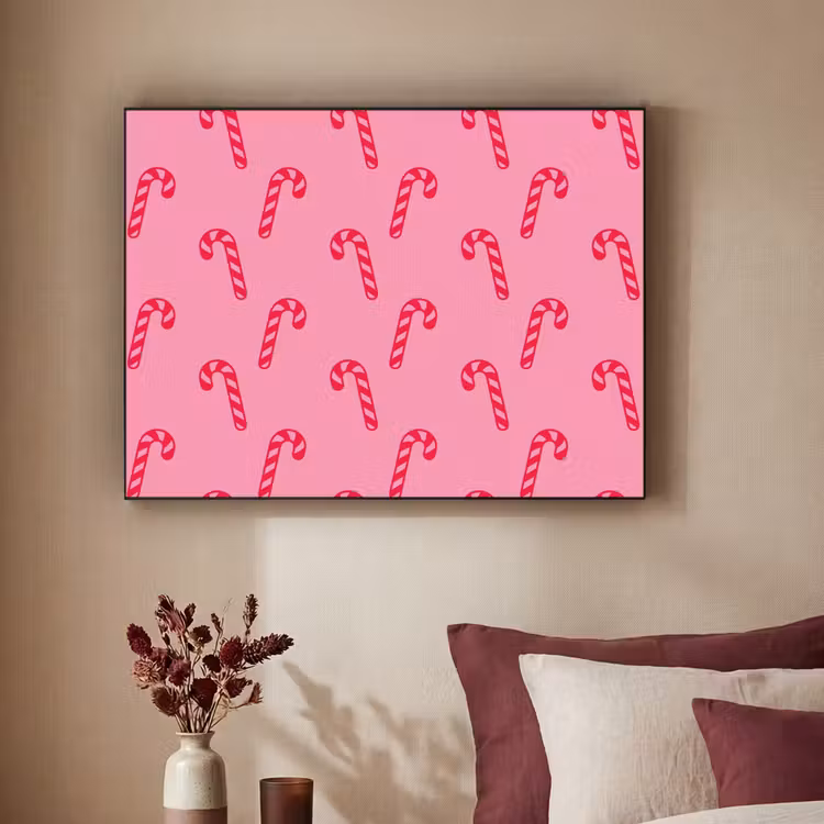 Art Frame - Kerst - Rood - Roze - Zuurstok — 3