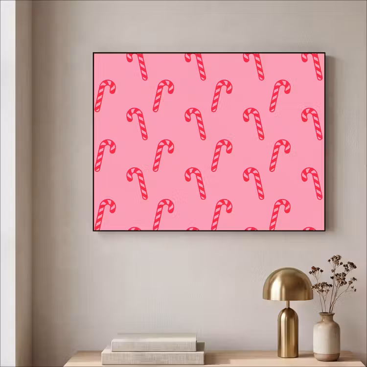 Art Frame - Kerst - Rood - Roze - Zuurstok — 5