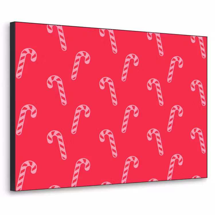 Art Frame - Kerst - Roze - Rood - Zuurstok — 1