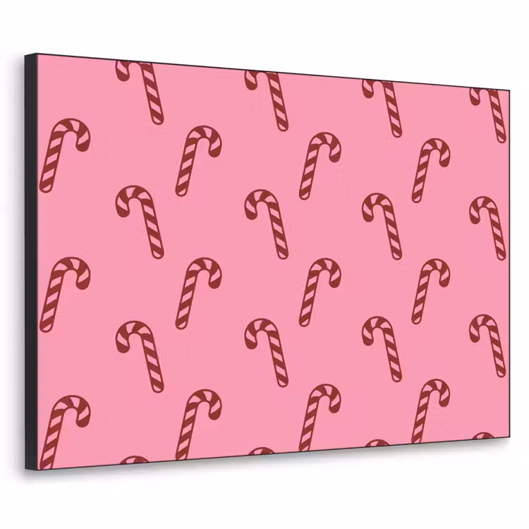 Art Frame - Kerst - Roze - Zuurstok - Rood — 1