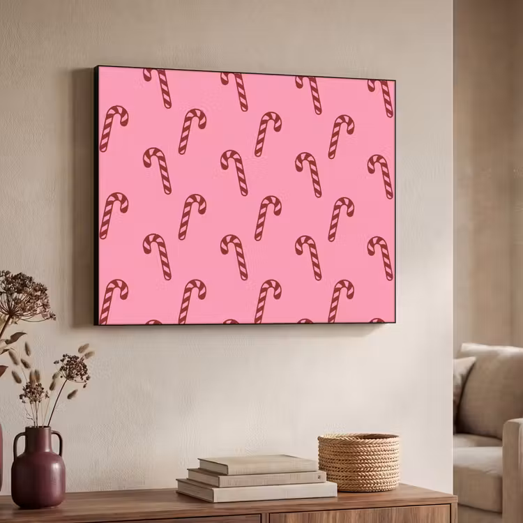 Art Frame - Kerst - Roze - Zuurstok - Rood — 7