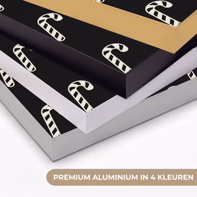 Art Frame - Kerst - Zwart - Wit - Zuurstok — 2