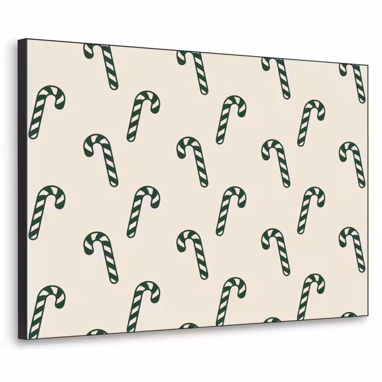 Art Frame - Kerst - Groen - Crème - Zuurstok — 1