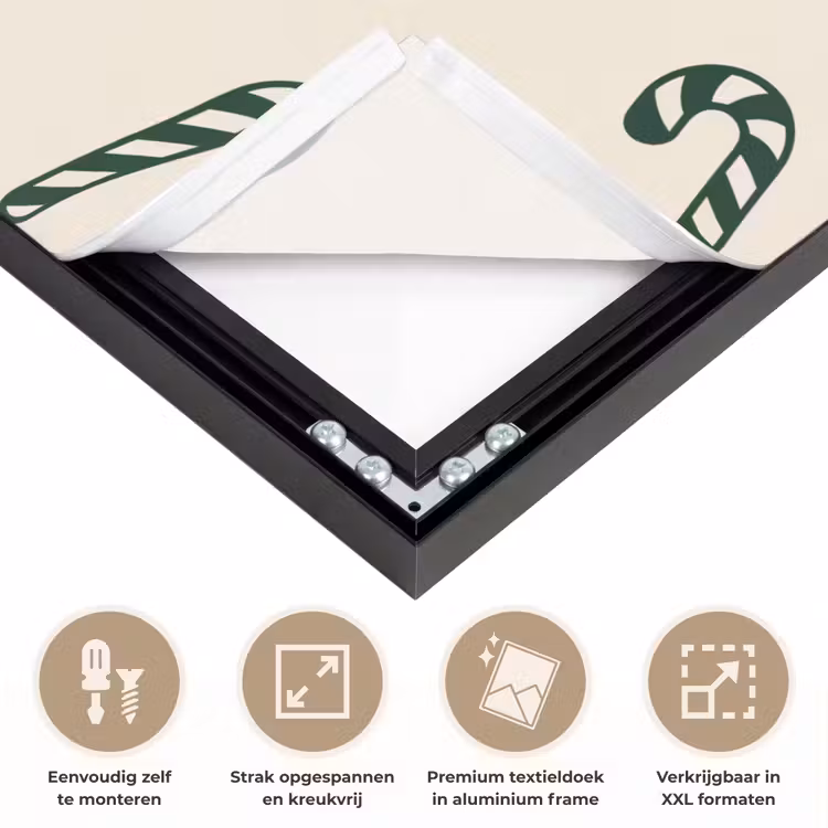 Art Frame - Kerst - Groen - Crème - Zuurstok — 8