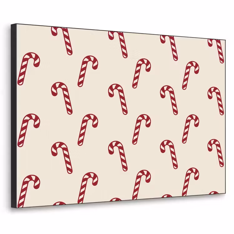 Art Frame - Kerst - Rood - Crème - Zuurstok — 1
