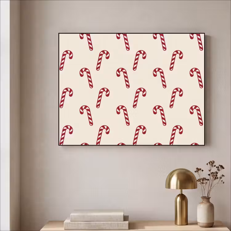 Art Frame - Kerst - Rood - Crème - Zuurstok — 5
