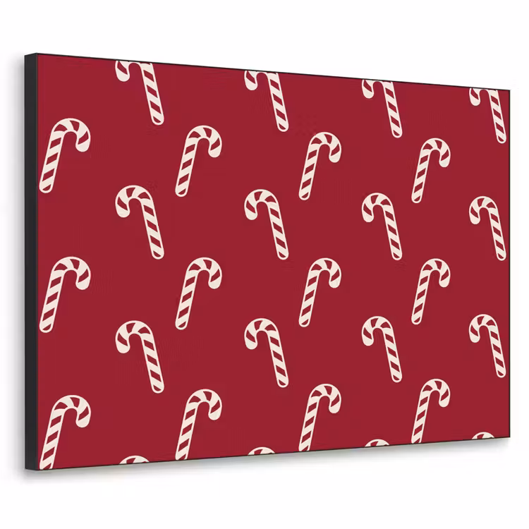Art Frame - Kerst - Rood - Wit - Zuurstok — 1