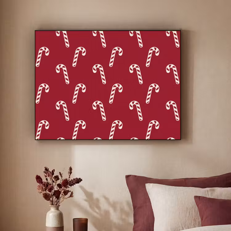 Art Frame - Kerst - Rood - Wit - Zuurstok — 3