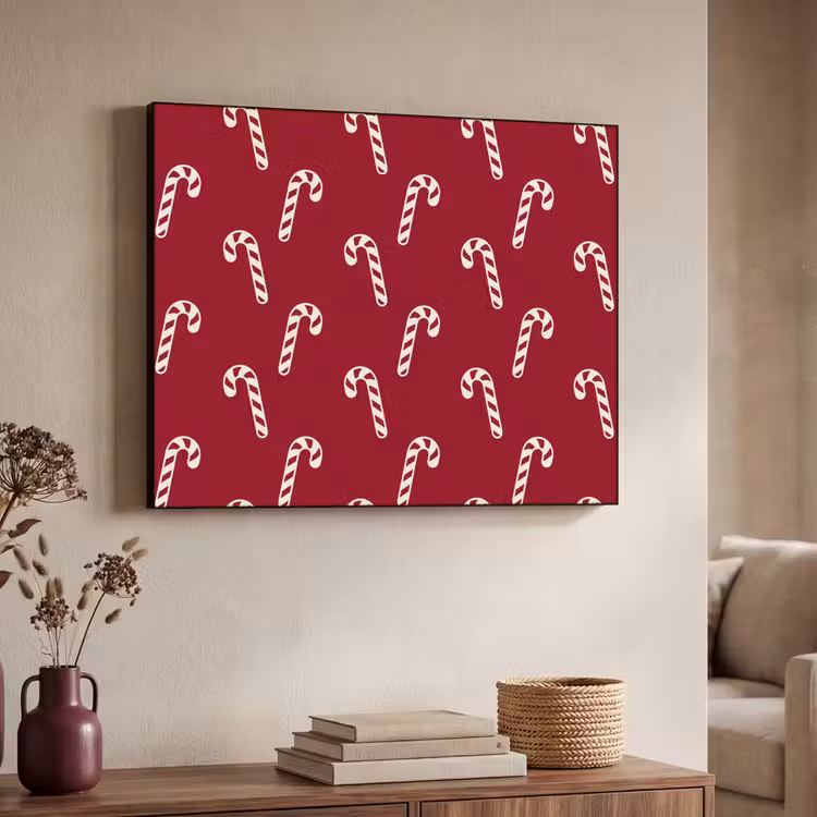 Art Frame - Kerst - Rood - Wit - Zuurstok — 7