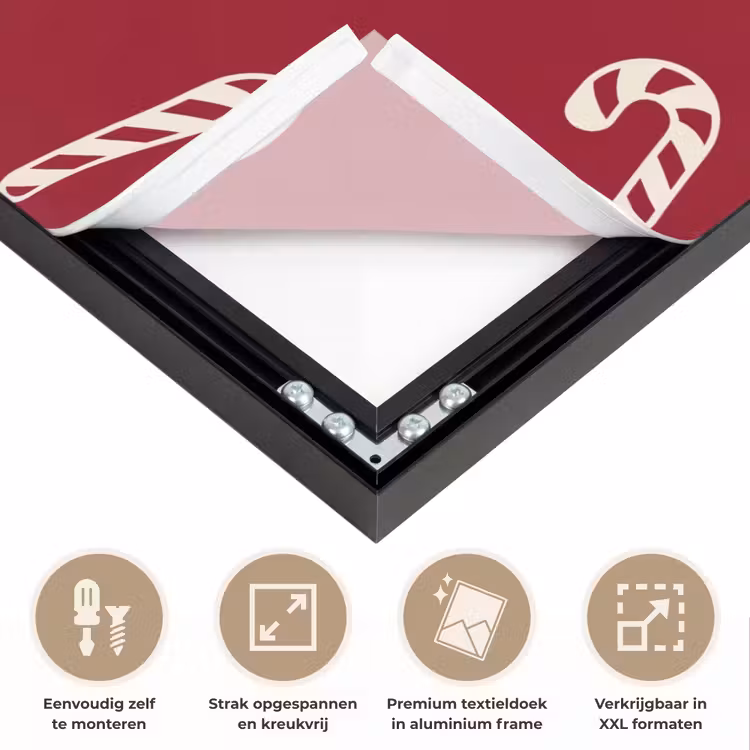 Art Frame - Kerst - Rood - Wit - Zuurstok — 8