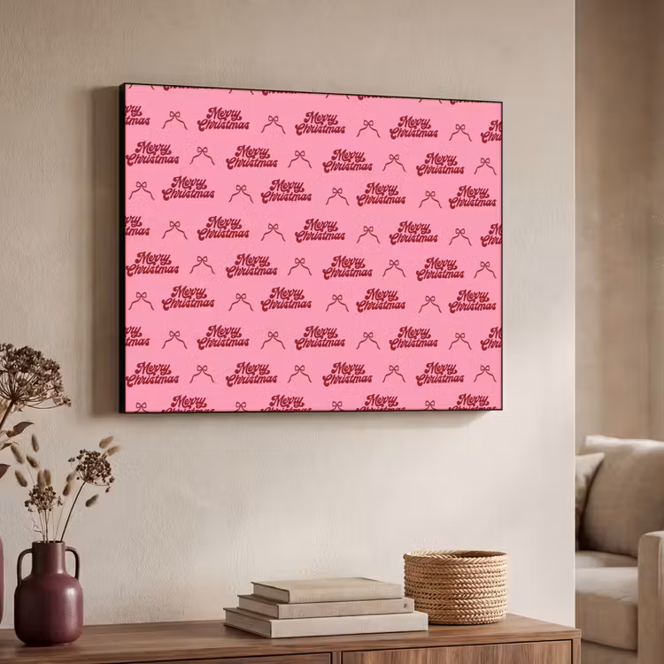 Art Frame - Tekst - Roze - Rood - Strik — 7