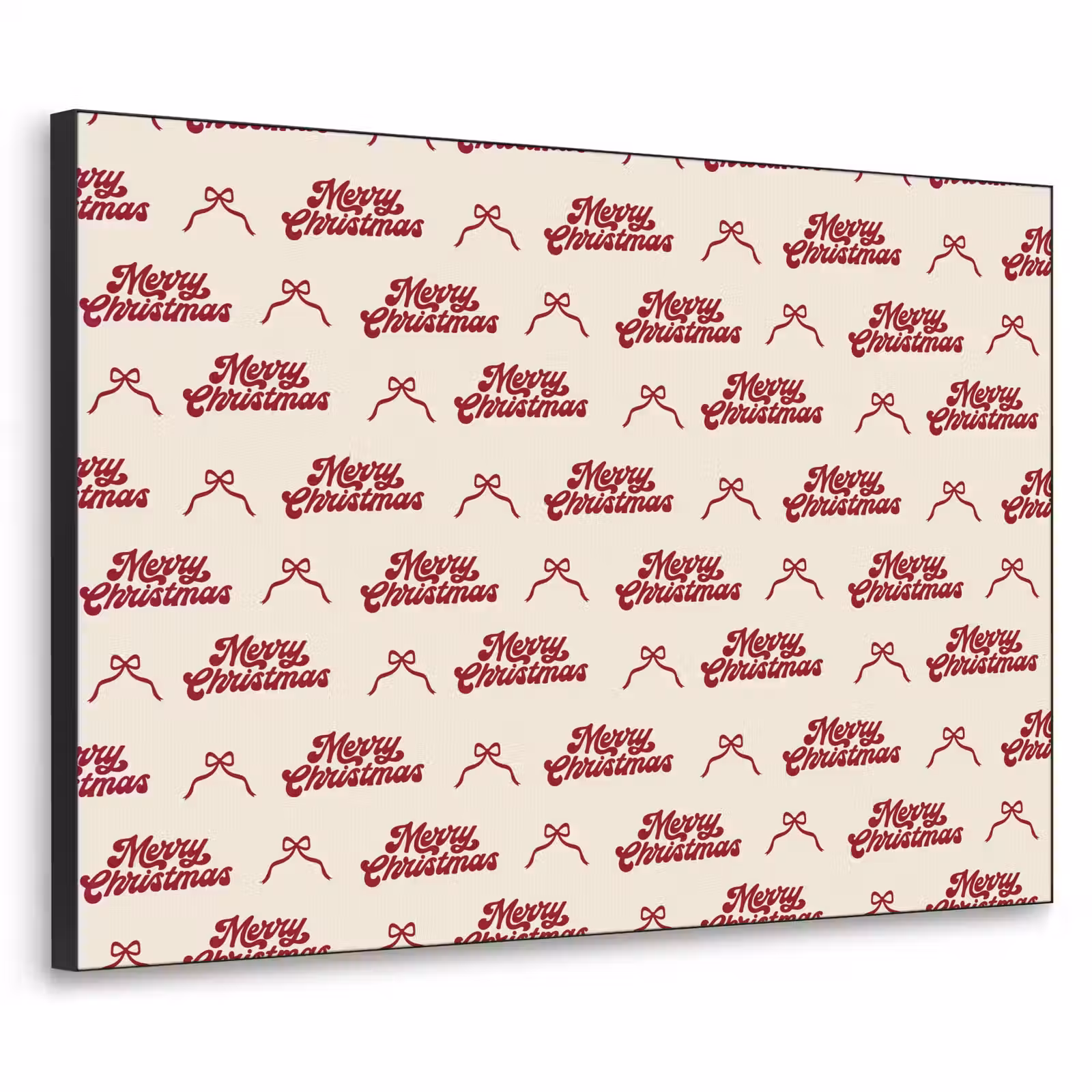 Art Frame - Tekst - Rood - Crème - Strik — 1
