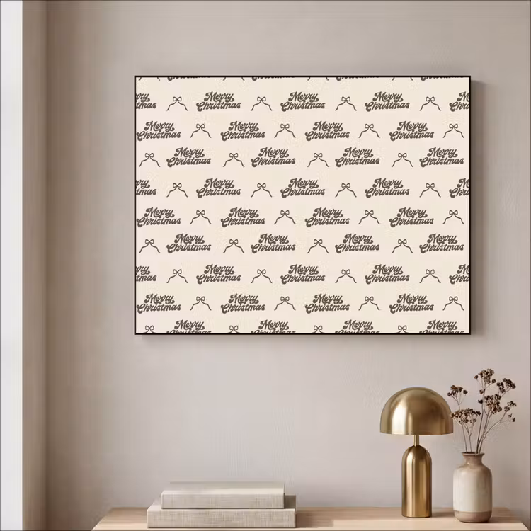 Art Frame - Tekst - Bruin - Crème - Strik — 5