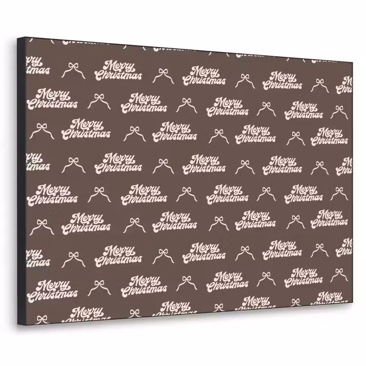 Art Frame - Tekst - Crème - Bruin - Strik — 1