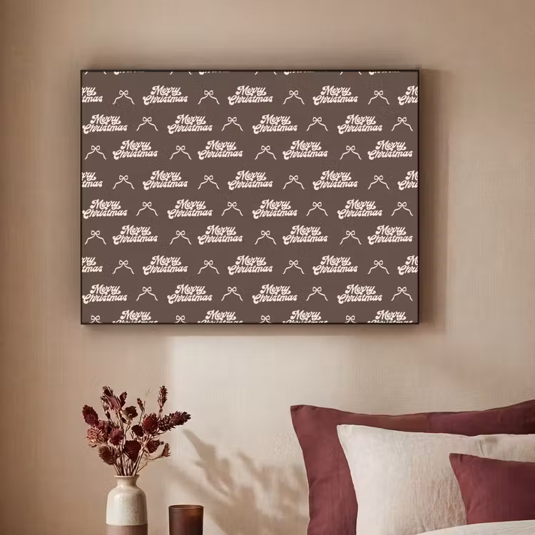 Art Frame - Tekst - Crème - Bruin - Strik — 3