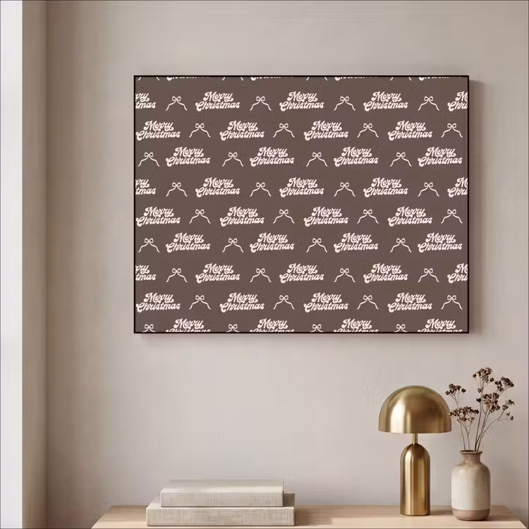 Art Frame - Tekst - Crème - Bruin - Strik — 5