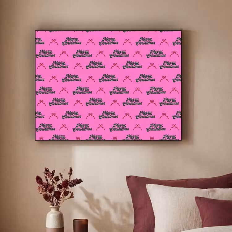 Art Frame - Tekst - Neon - Roze - Kerst — 3