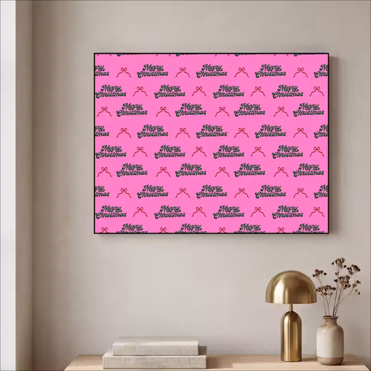 Art Frame - Tekst - Neon - Roze - Kerst — 5